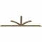 Ekena Millwork Richland Rough Sawn Timber Gable Bracket, Douglas Fir, 108"W x 36"H x 2"D x 4"F, 8/12 Pitch GBW108X36X0204RIC00RDF - alternate 4